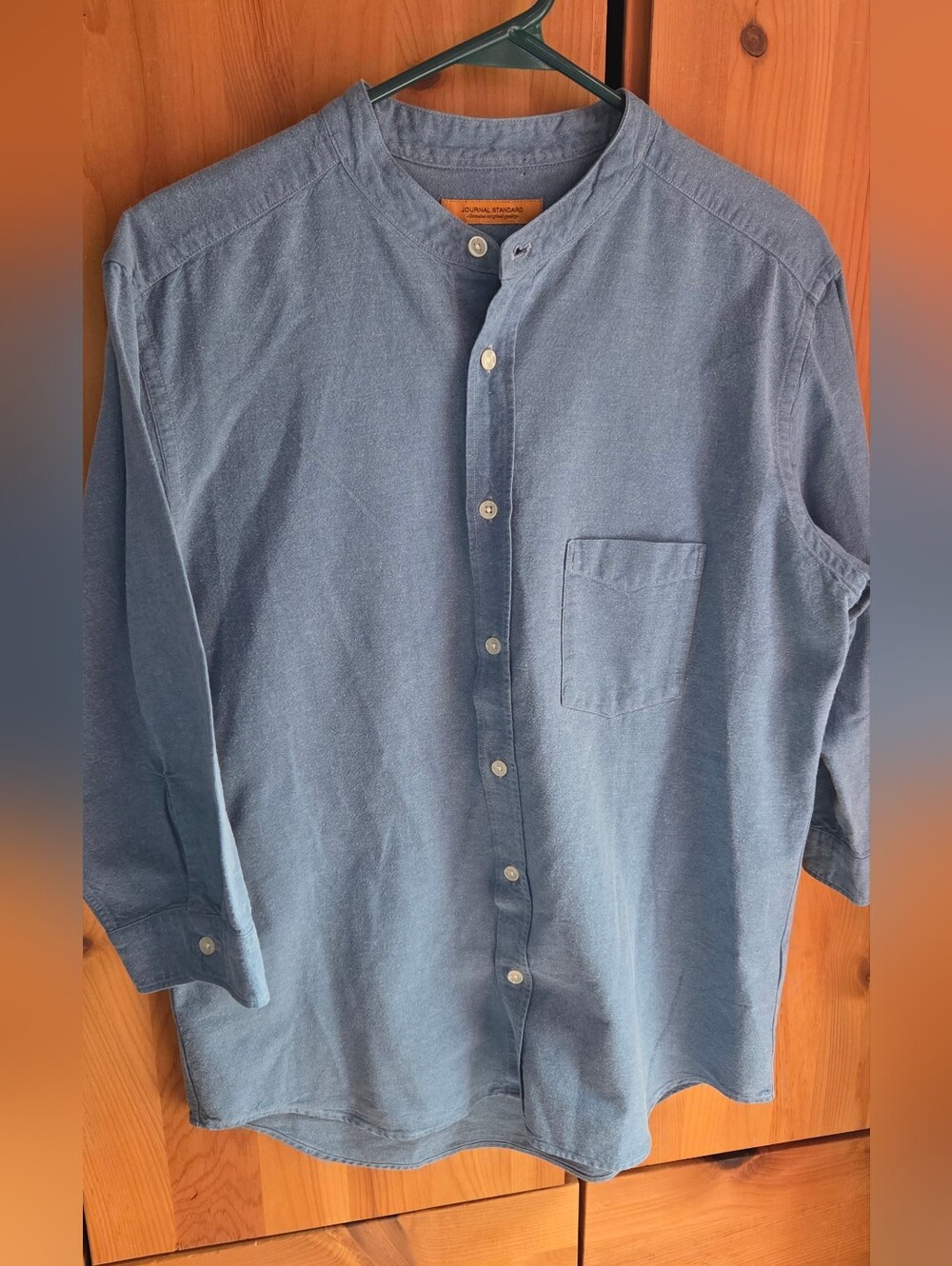 Journal Standard Women's Denim 3/4 Sleeve Shirt Size Large